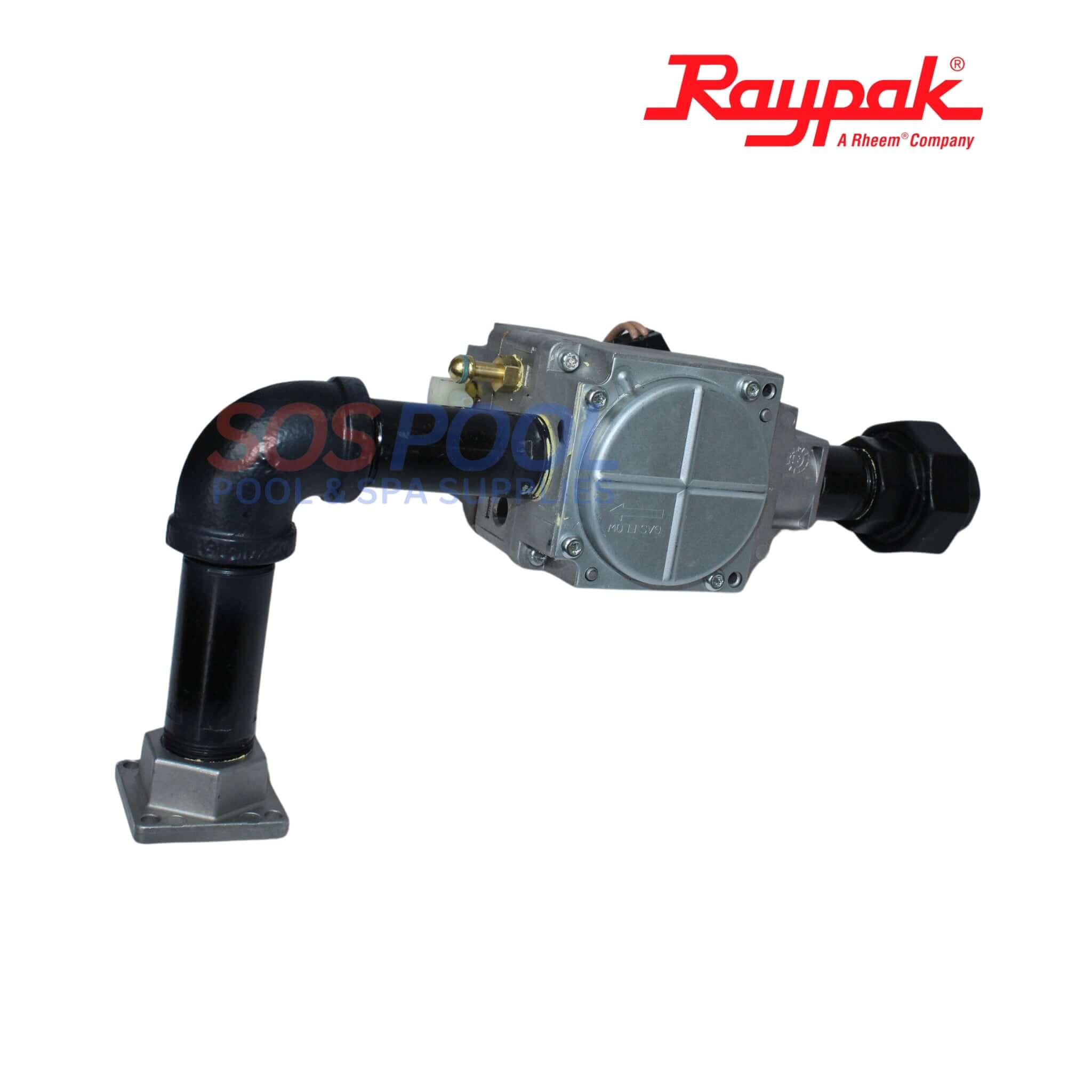 Raypak Gas Valve With Gas Line Half For AVIA Heaters | 018870F