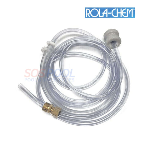 Rola-Chem Complete Hose Assembly 523118 for peristaltic pumps, ideal for chemical dosing, SOS Pool quality.