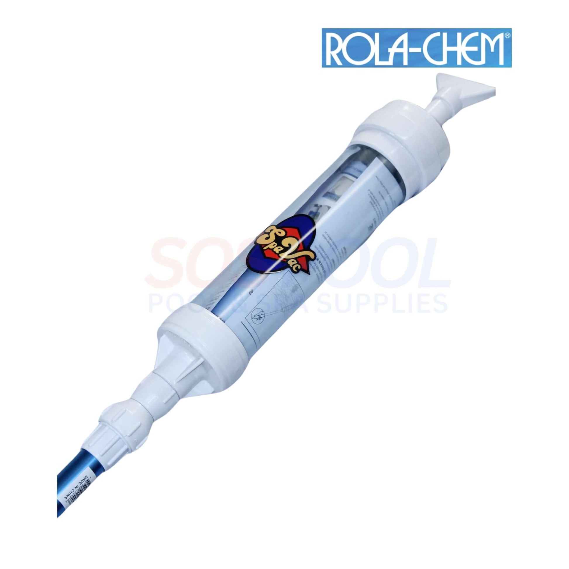 Rola-Chem Paradise Spa Vacuum NPOP6. Ideal for pools and spas; no batteries required. Perfect for SOS Pool cleaning.
