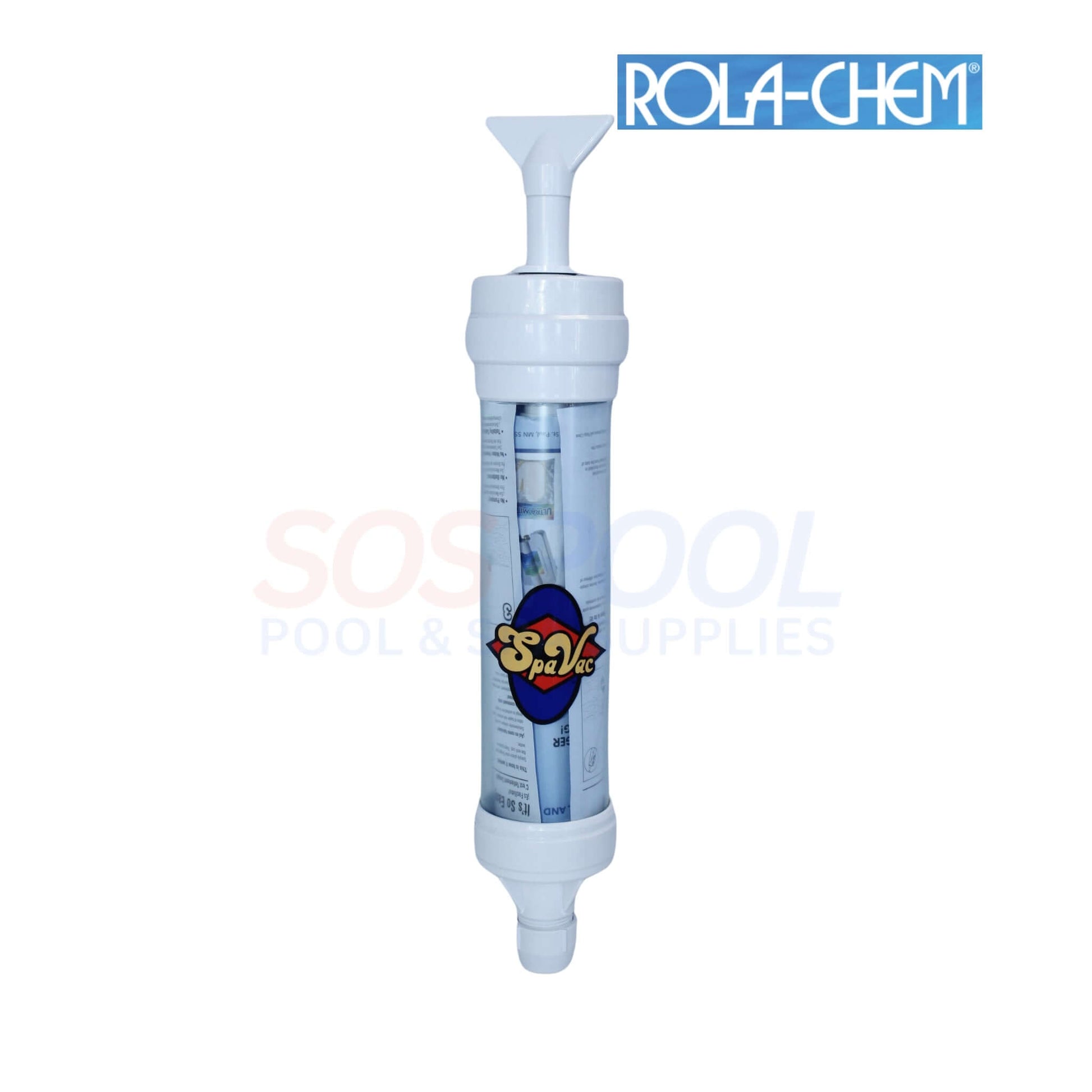 Rola-Chem Spa Vacuum for pools 24 inches to 7 feet deep, SKU NPOP6, SOS Pool cleaning equipment.