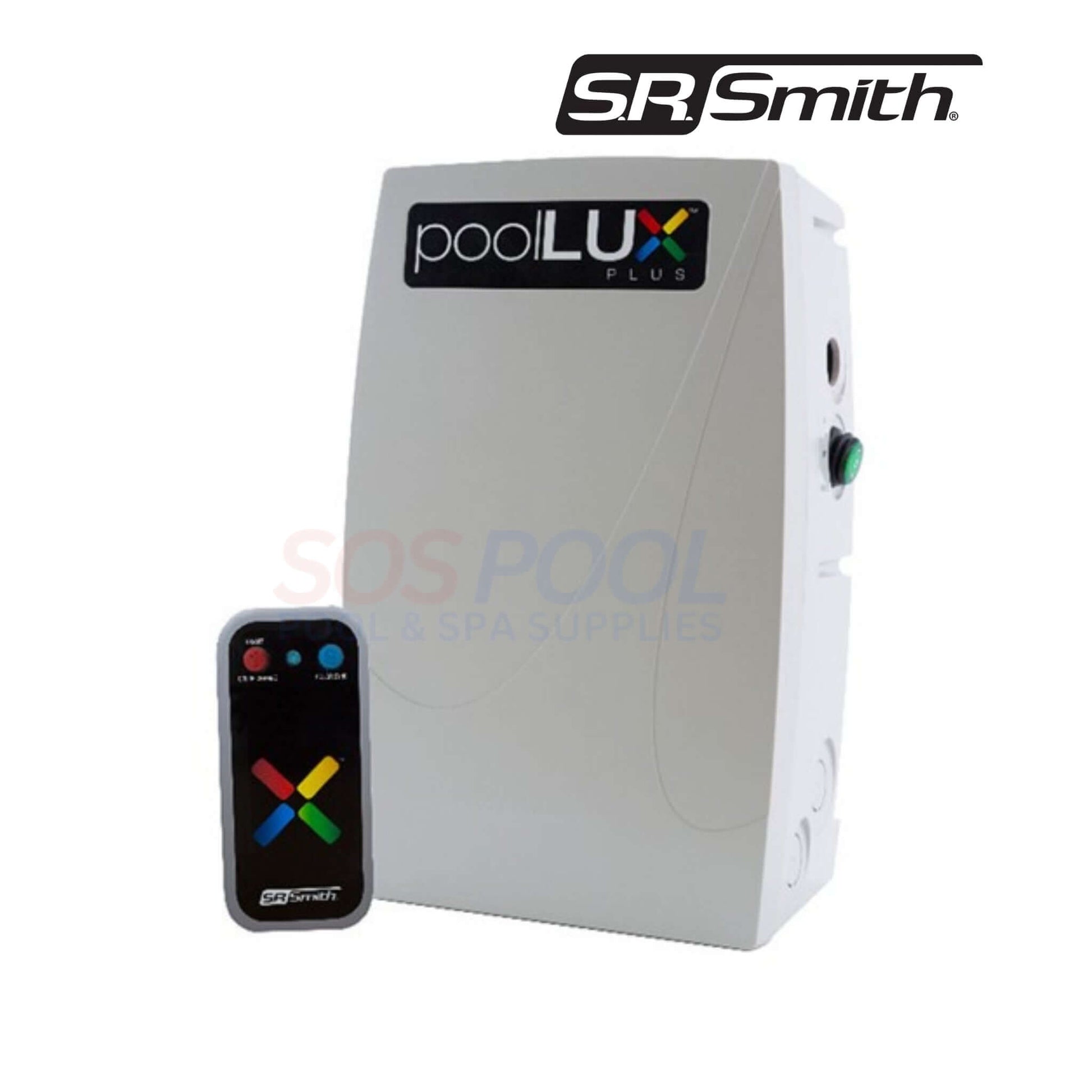 S.R. Smith PoolLux Plus Lighting Control System with Wireless Remote, 60W, SKU: 3TR-PLX-PL60, SOS Pool.