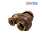 3/4" Brass Anti-Siphon Valve w/ Union and Wheel Handle | ASUW-075