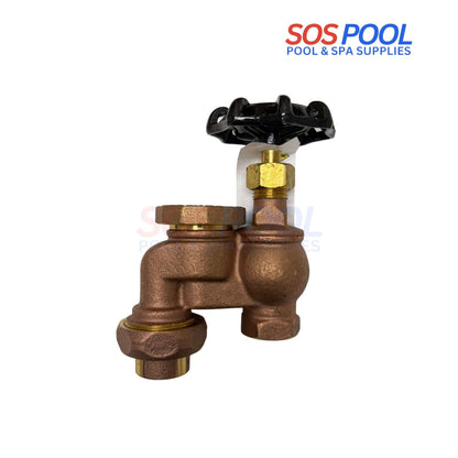 3/4" Brass Anti-Siphon Valve w/ Union and Wheel Handle | ASUW-075