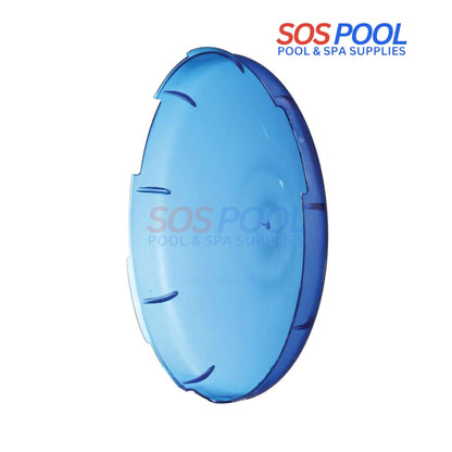 SOSPool Blue Lens Cover for Amerlite Pool Lights, 7.5", enhances ambiance for evening swims and gatherings.