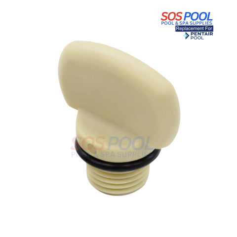 SOS Pool drain plug with O-ring for Pentair WhisperFlo and Intelliflo pumps, almond color, model PCG071131.