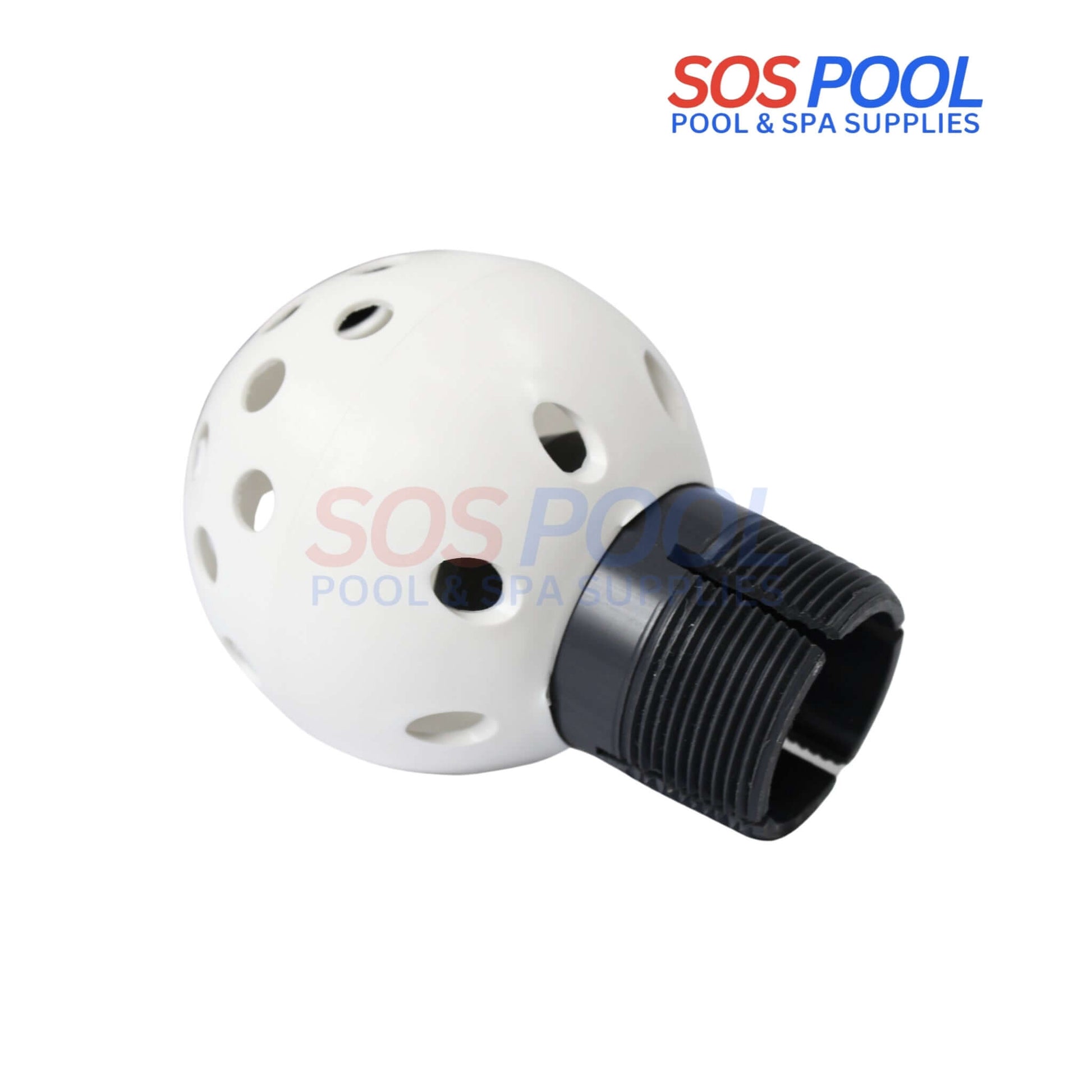 SOS Pool Non-Clog Pool Skimmer Ball Basket model 1005 designed for efficient debris trapping and optimum water flow.