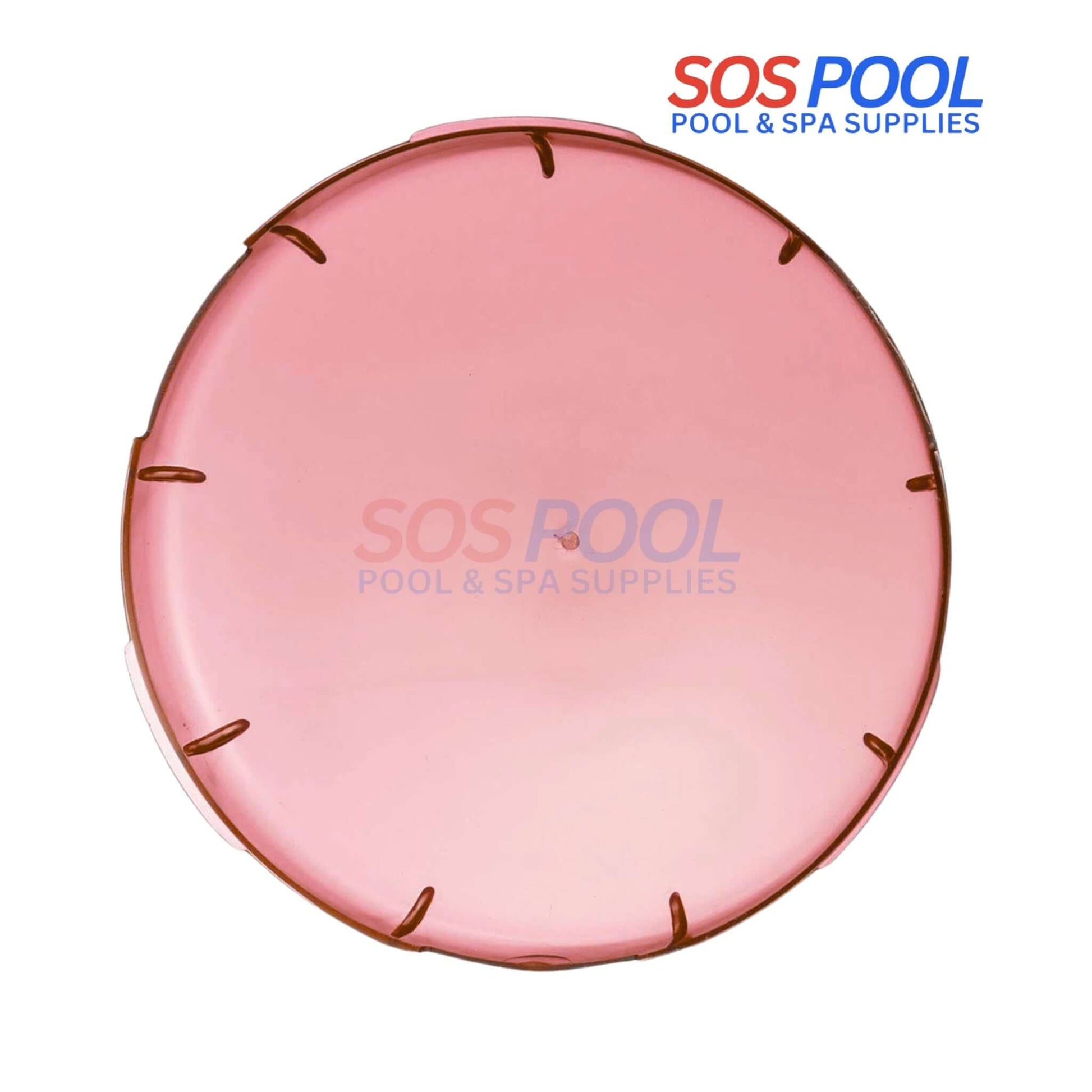SOSPool Red Lens Cover for Amerlite Pool Lights - 7.5" | Enhance pool ambiance with durable construction.