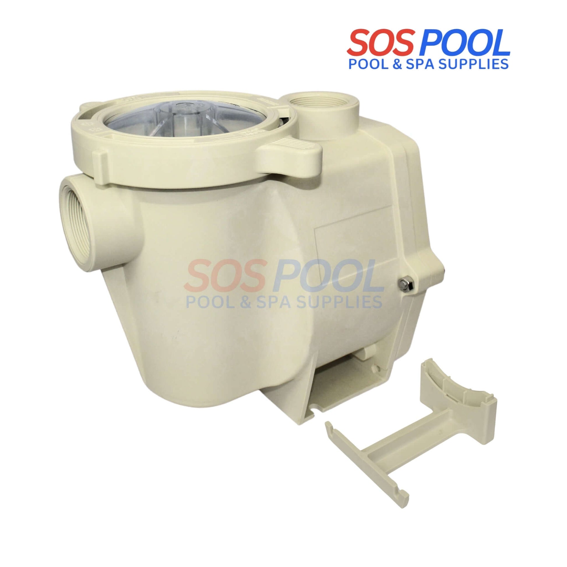 SOS Pool Wet End Volute Pot Kit for WhisperFlo pumps, ideal replacement part for 2HP models.