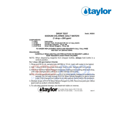 Taylor K-1766 Instruction Sheet | 5031