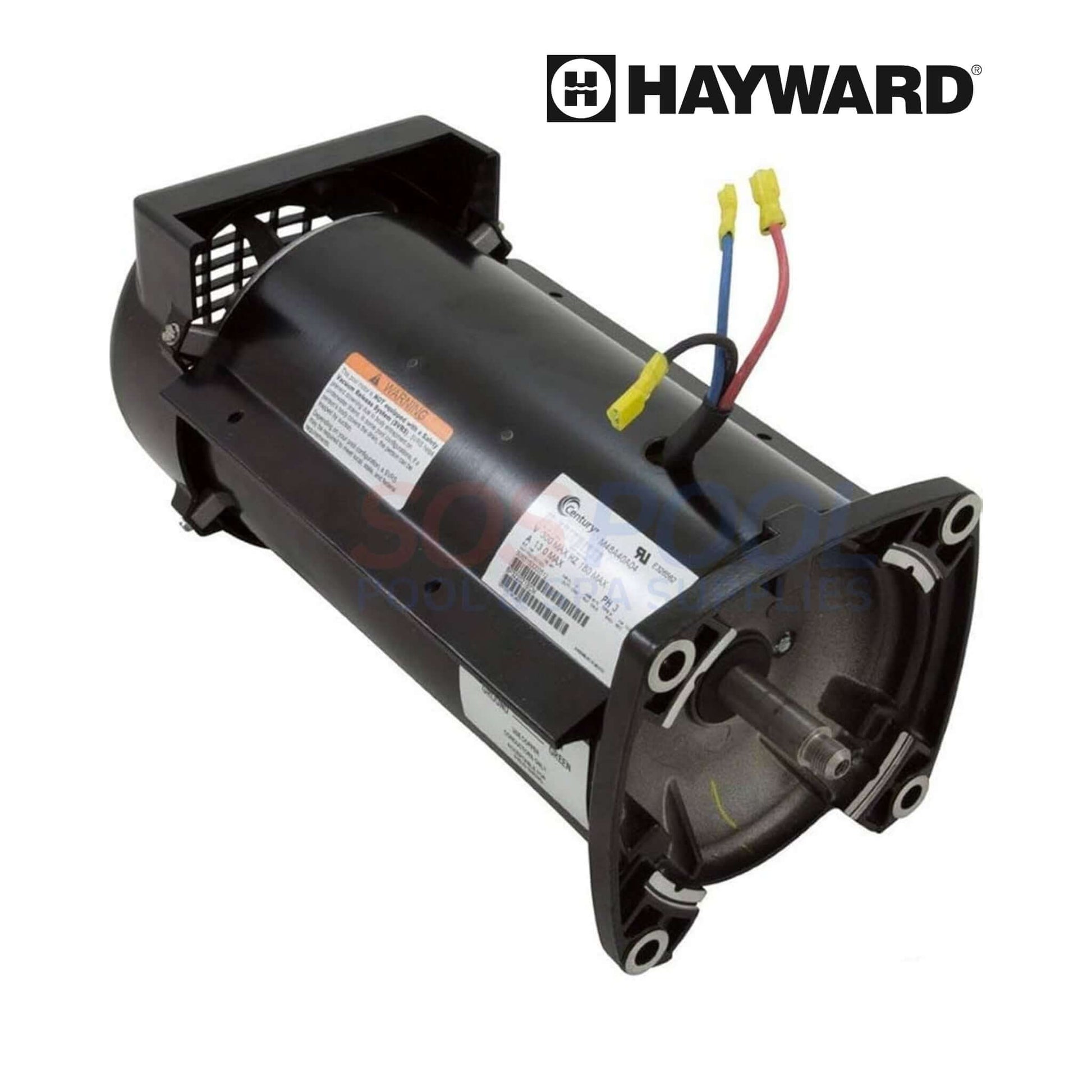 Hayward SPX3400Z1ECM 2.7HP variable-speed motor for EcoStar pumps, black housing, energy-efficient design for pool supplies.