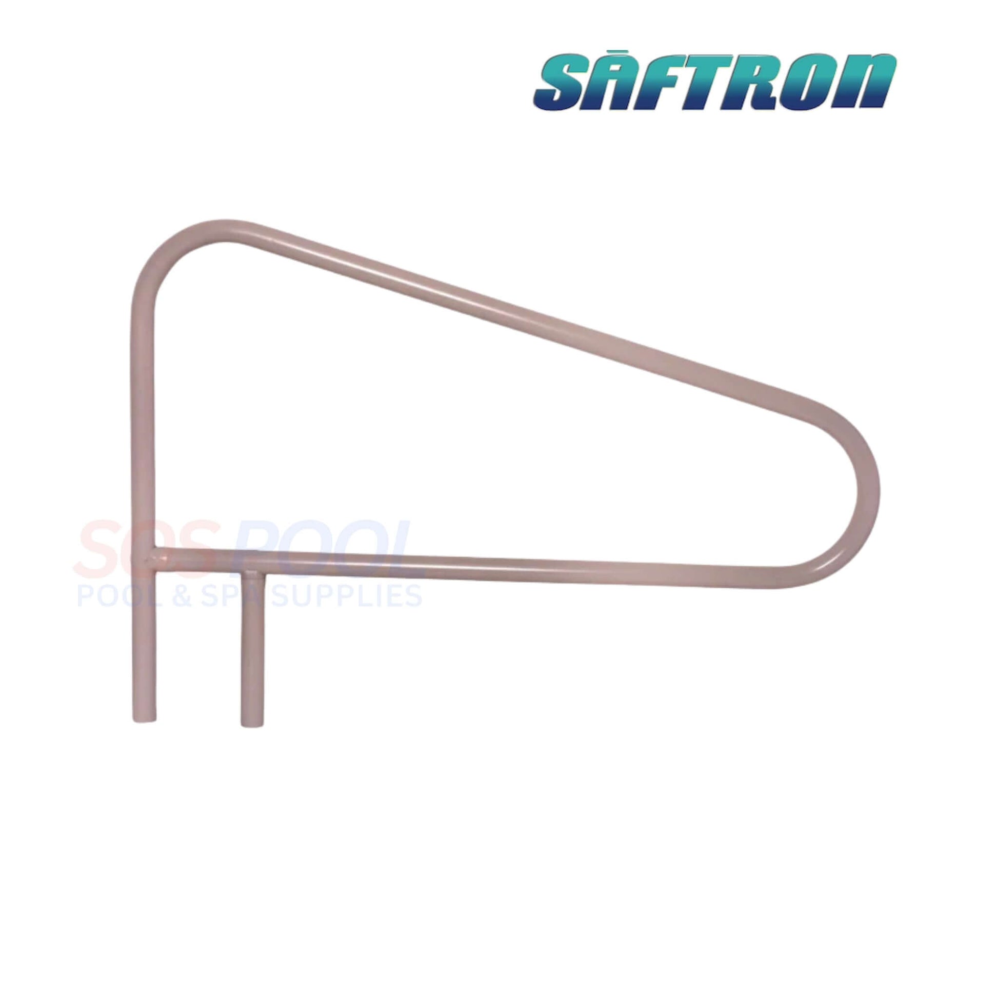 Saftron 3-Bend Cross-Braced Handrail in Taupe, 52" x 32", ideal for pool safety, SKU: CBRTD-352-T, SOS Pool supplies.