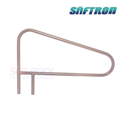 Saftron 3-Bend Cross-Braced Handrail in Taupe, 52" x 32", ideal for pool safety, SKU: CBRTD-352-T, SOS Pool supplies.