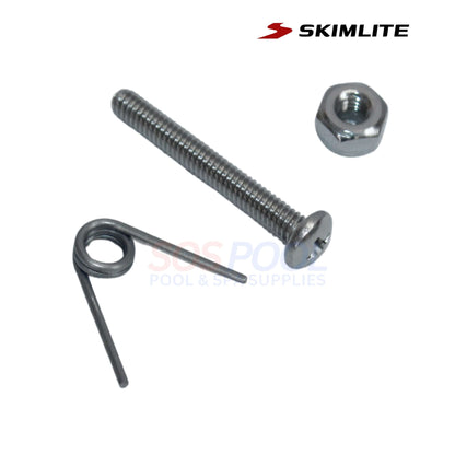 SkimLite Replaceable SnapLite Button | 604 with metal screw, nut, and spring for pool supplies from SOS.