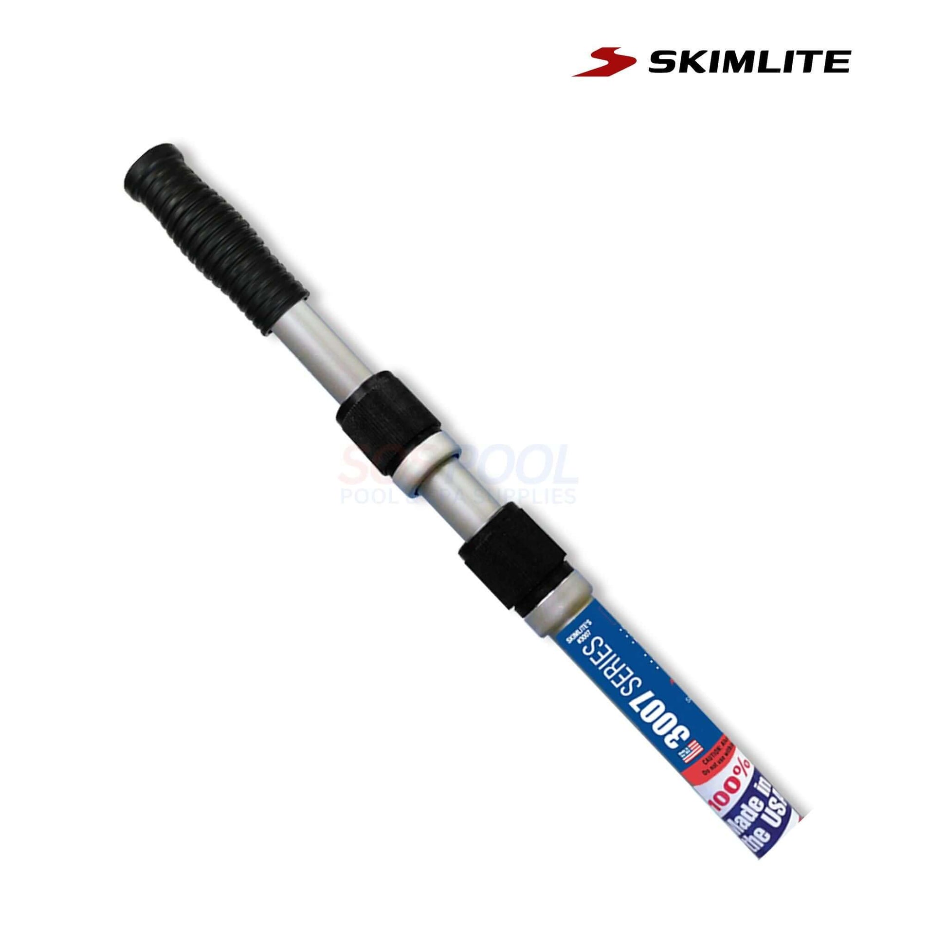 Skimlite Telescopic Pole with Outer Cam Lock | 3pc | 6' to 18' | 3007, showing durable aluminum design for pool maintenance.