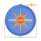 Solar Sun Rings Pool Cover SSR-SB-02 in Sunburst design, 5-foot diameter, ideal for SOS Pool heating.