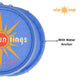 Solar Sun Rings Pool Cover SSRA-SB-02 with sunburst design and water anchor. Ideal SOS Pool heating.
