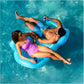 SwimWays Premium Spring Float Duo for two enjoying drinks in the pool, SKU: 6071270, SOS Pool.