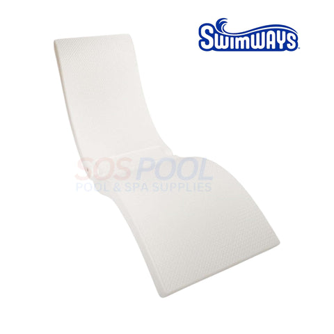 SwimWays Terra Sol Sonoma Pool Lounge in white, comfortable seating, durable rattan-style, SKU: SOS Pool.