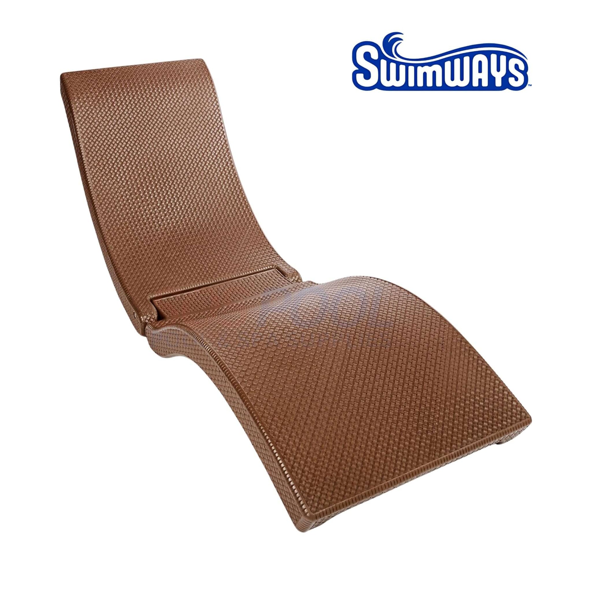 SwimWays Terra Sol Sonoma Pool Lounge, ergonomic lounge chair, SOS Pool, durable rattan-style, SKU: Terra-Sol-Sonoma