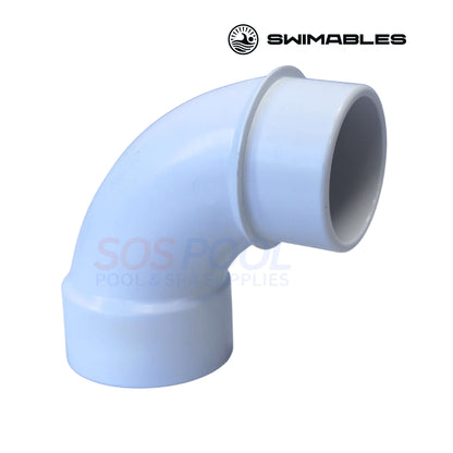 Swimables 2" Socket x 2" SPG Street Sweep 90 Elbow | SW-39-912 PVC fitting for pool plumbing systems from SOS Pool.