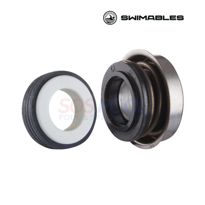 Swimables 5/8" Pump Seal Assembly | PS-1000 | SW-21-101 showing durable Buna elastomer and ceramic ring for pool supplies.