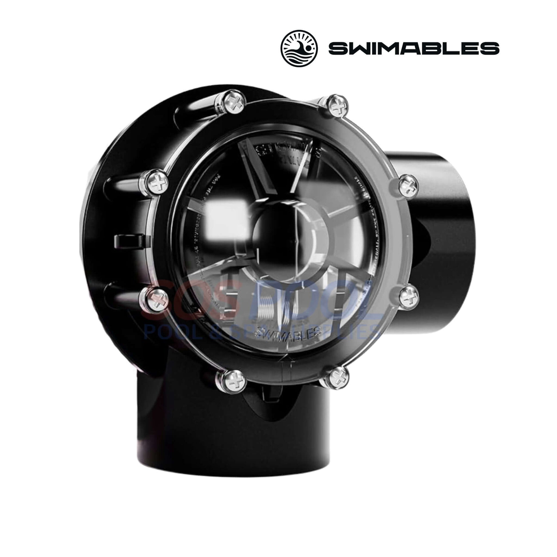 Swimables 90° CPVC 1.5" x 2" Check Valve | SW-35-915 shown in black, designed for reliable pool and spa circulation.