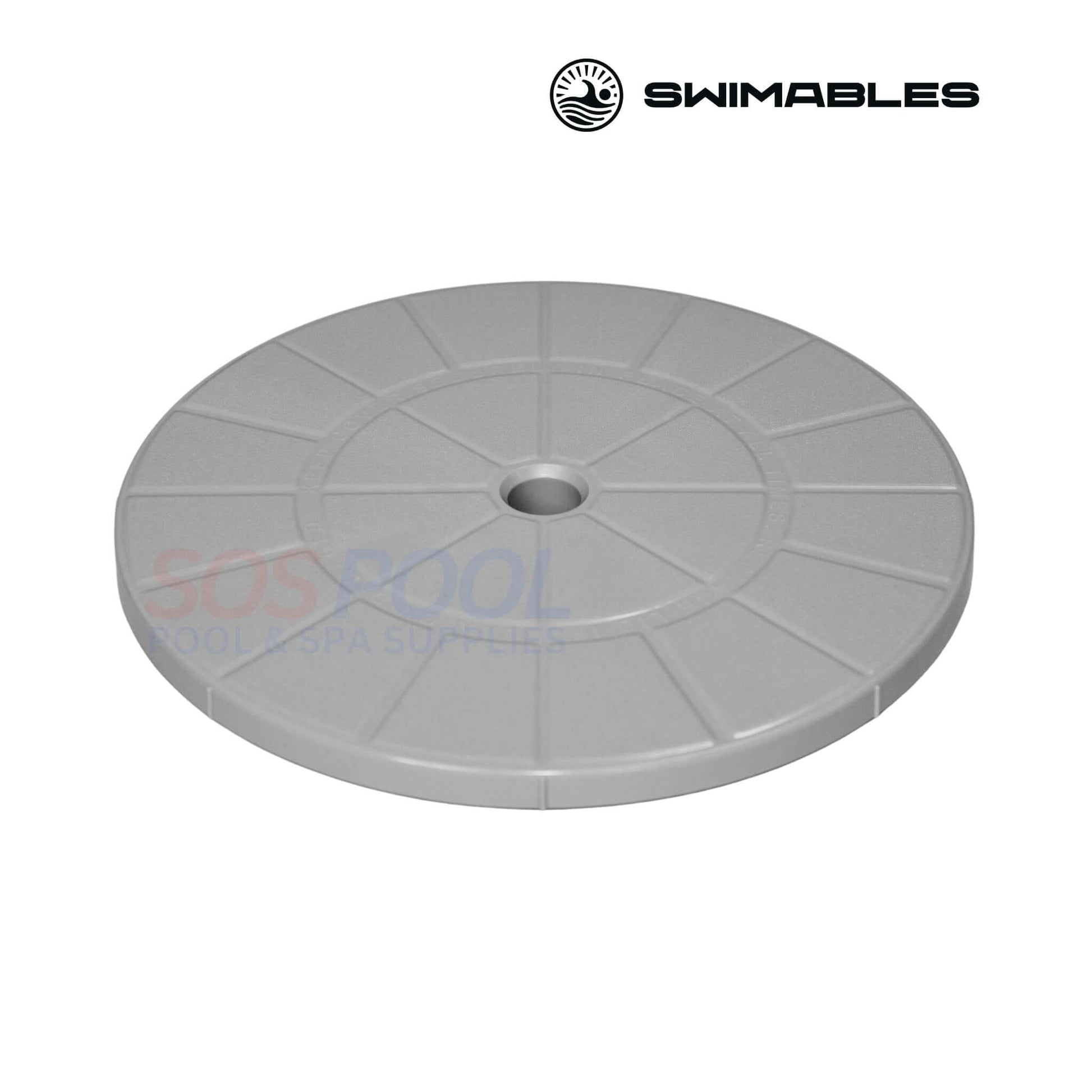 Swimables American Products Skimmer Lid, 9.125 inch, gray, compatible with SOS Pool skimmers for optimal performance.