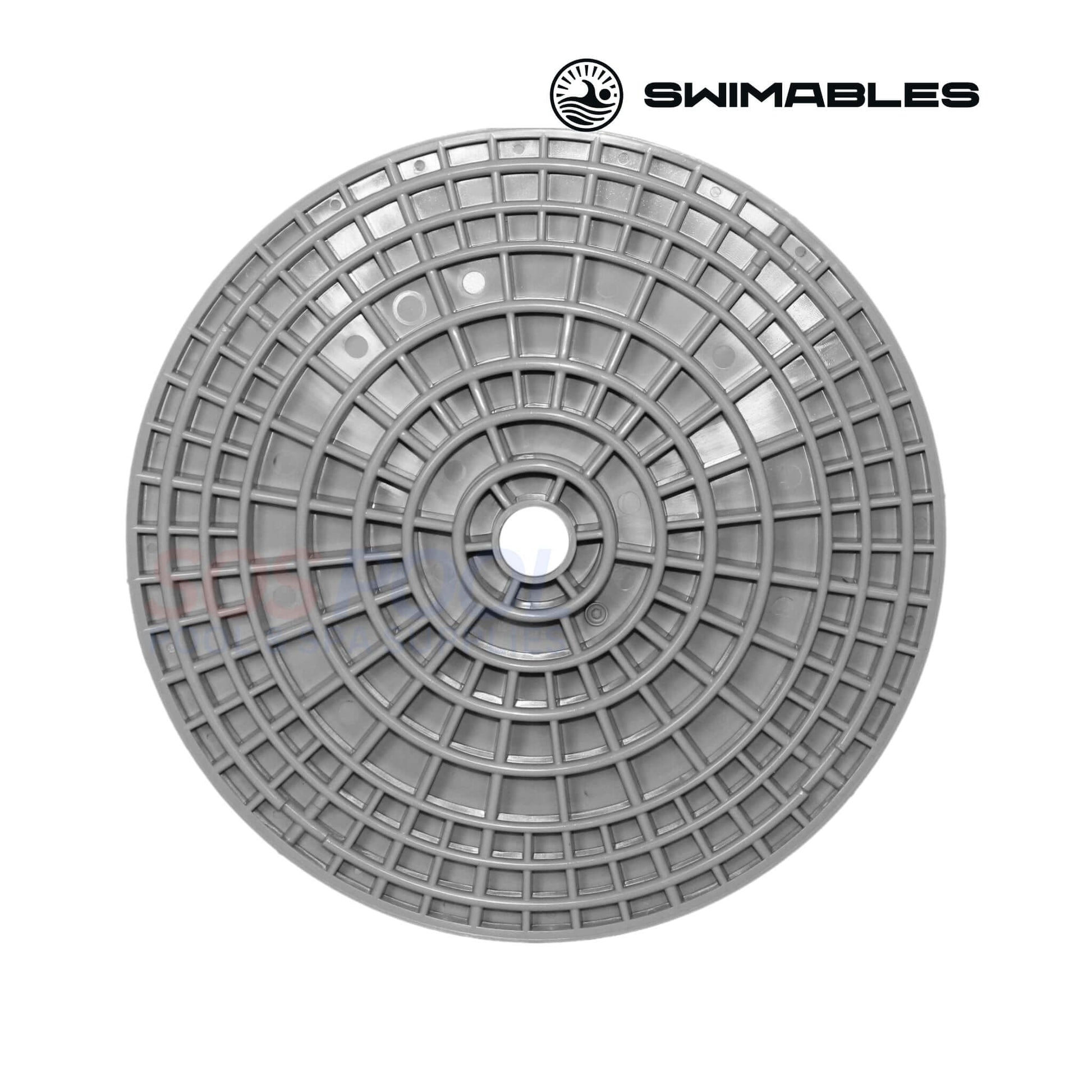Swimables American Products Skimmer Lid, gray, 9.125 inches, designed for SOS Pool skimmers, model SW-93-114.