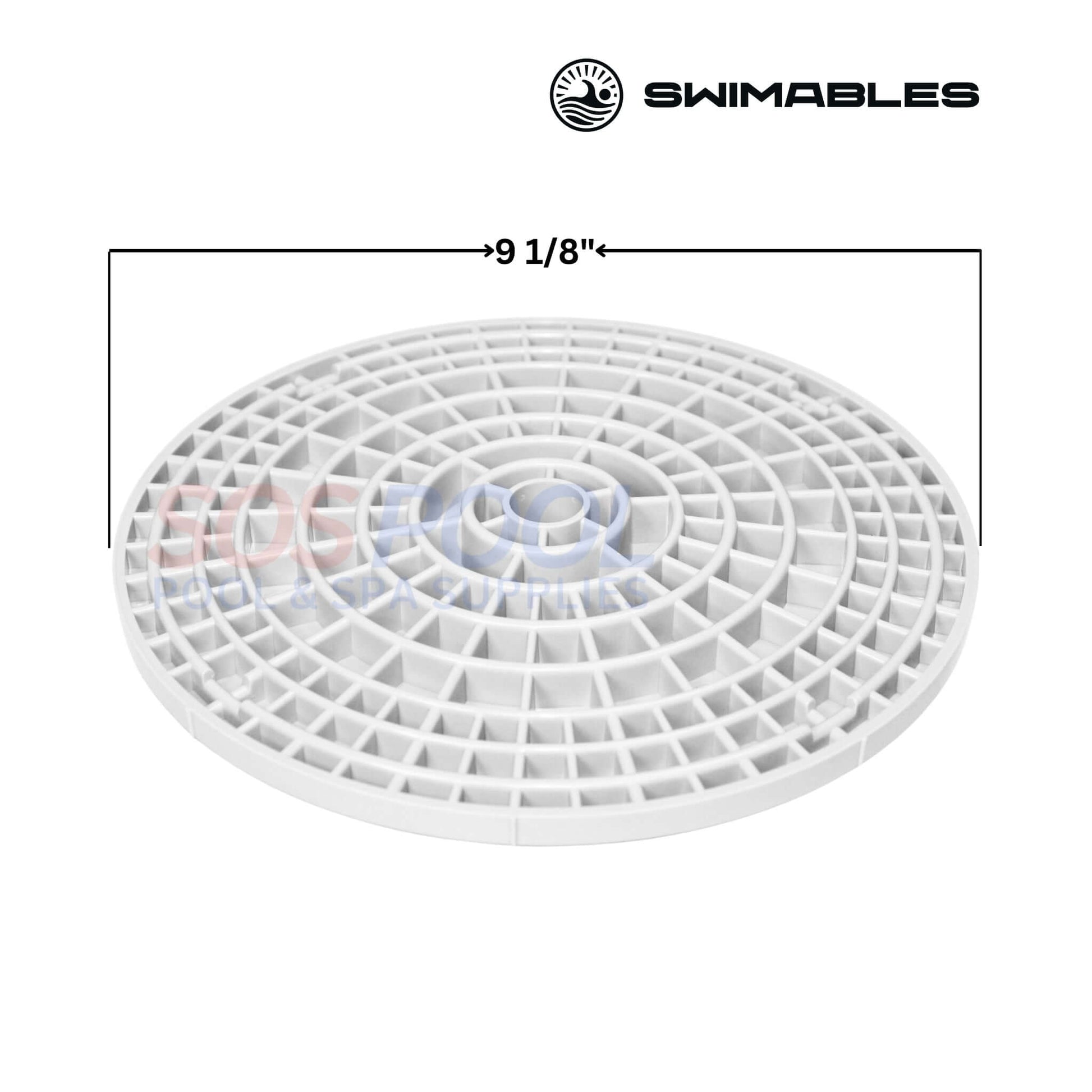 Swimables American Products Skimmer Lid, 9.125" white lid | Perfect for SOS Pool maintenance