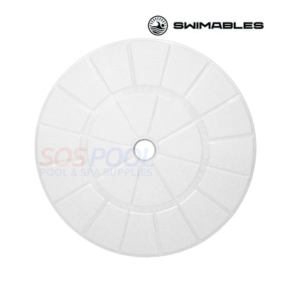 Swimables Skimmer Lid, 9.125", White, compatible with American Products skimmers, SOS Pool.