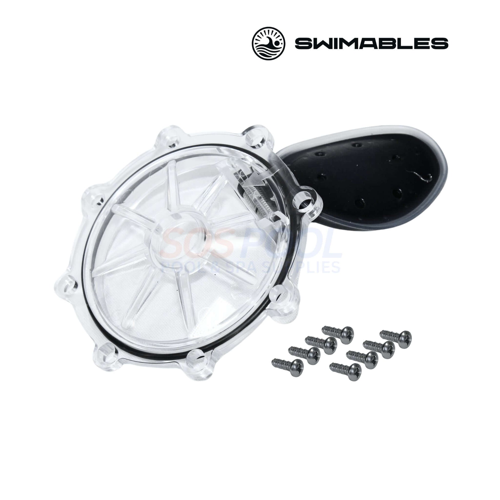 Swimables Check Valve Flapper SW-32-042 with screws for Pentair 263042Z, ensuring reliable pool performance. SOS Pool.