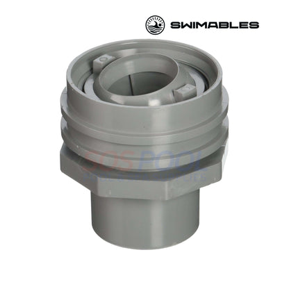 Swimables Gray Flush Mount Return Fitting | 1" Socket x 1" Eyeball | SW-30-816, gray ABS pool fitting for reliable water return.