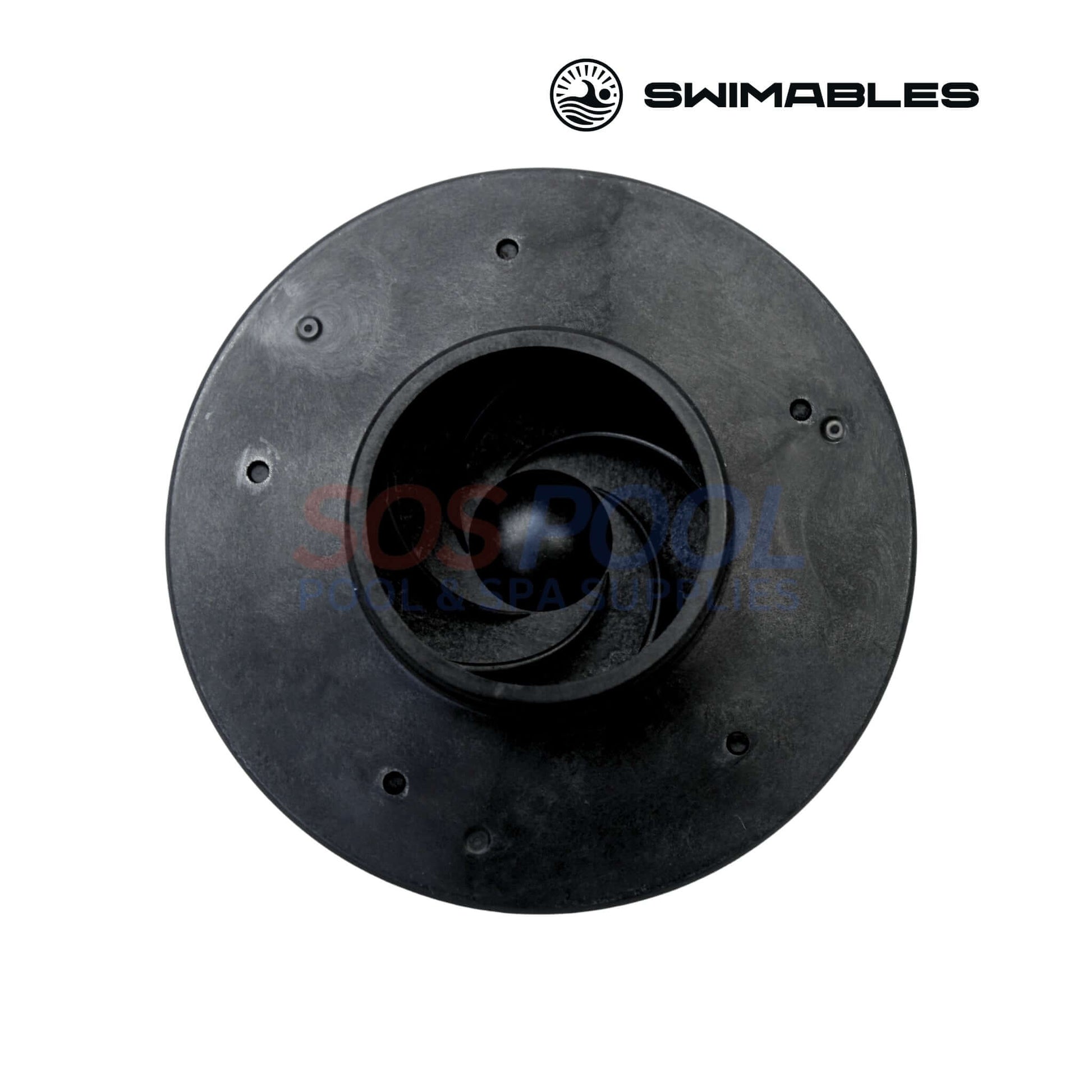 Swimables Hayward Pump 1HP Impeller | SPX2607C | SW-22-003 black impeller for pool pumps available at SOS Pool.