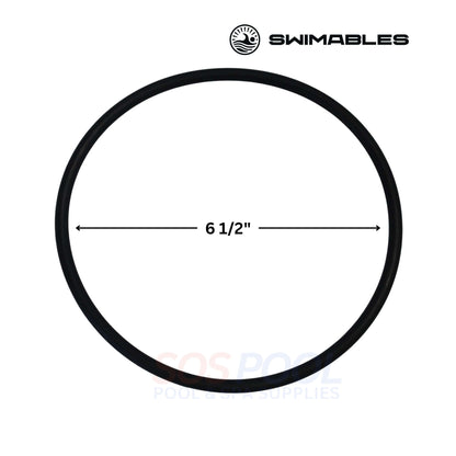 Swimables Hayward Super II Strainer Lid O-Ring | SPX3000S | SW-80-012, black rubber ring, 6 1/2" diameter, pool parts.