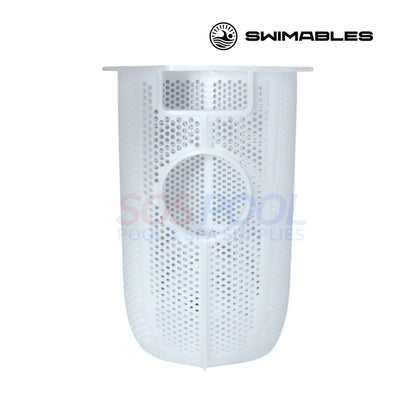 Swimables Hayward TriStar Pump Basket | SPX3200M | SW-90-320 in white, showcasing effective strainer slots, ideal for pool maintenance.