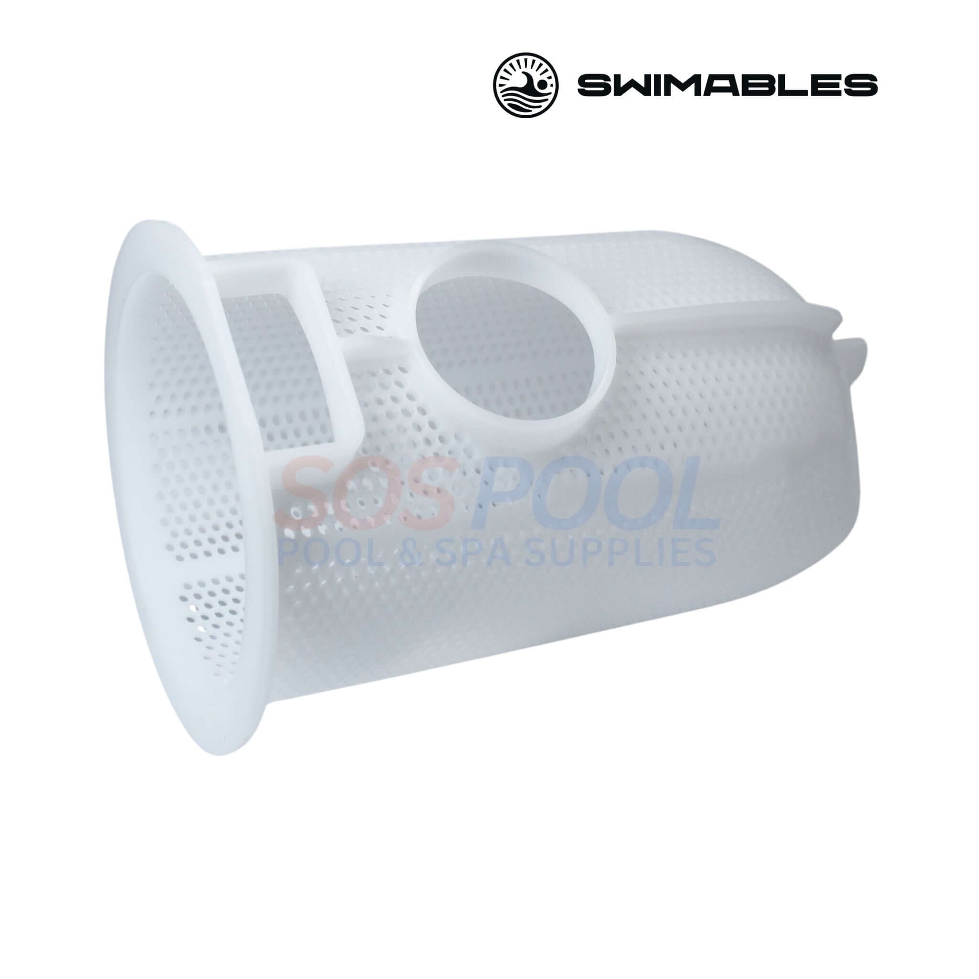 Swimables Hayward TriStar Pump Basket | SPX3200M | SW-90-320 in white with fine mesh for debris filtration. Ideal pool supplies.