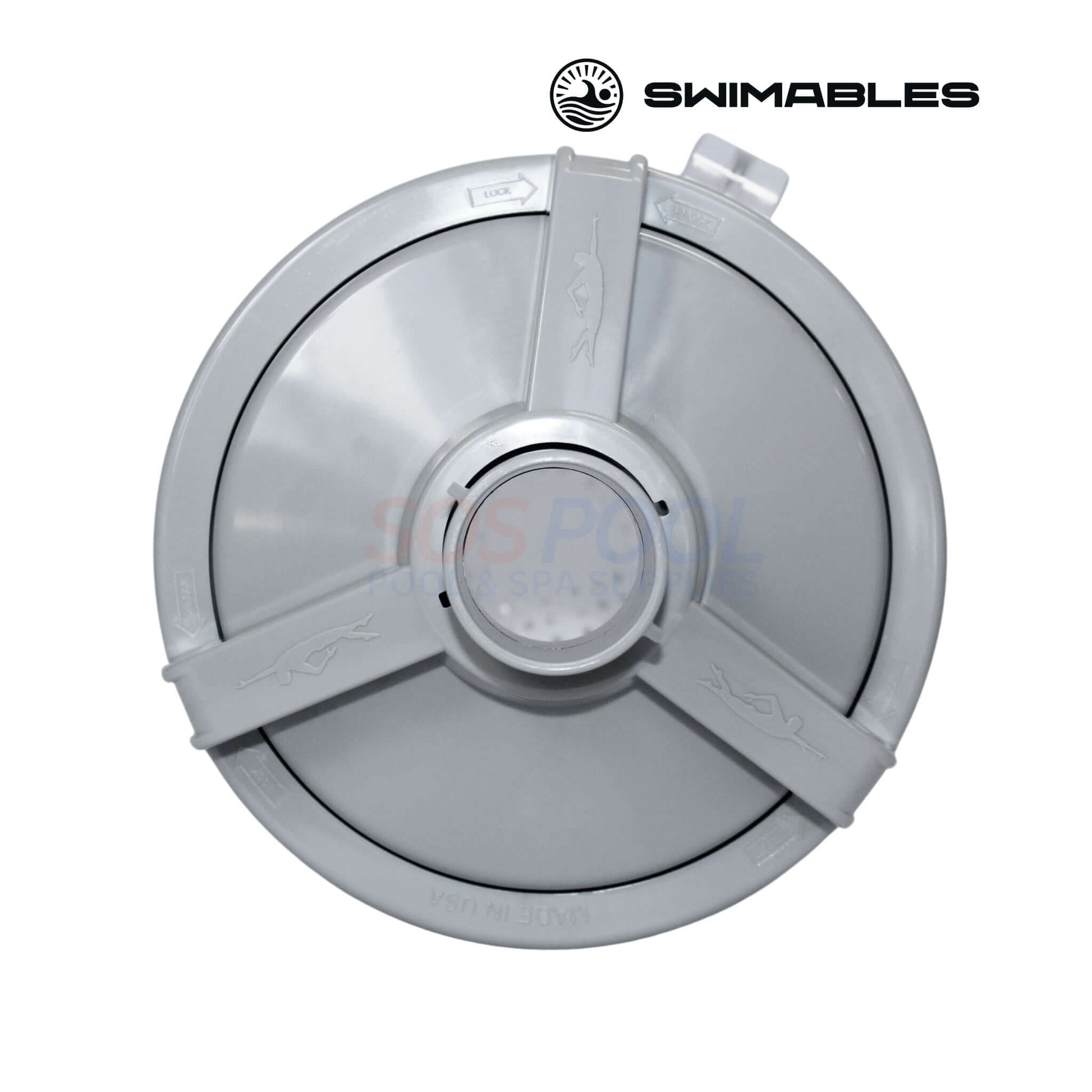 Swimables Heavy-Duty Standard Pool Leaf Canister, traps leaves for clean pool system, SKU SW-10-560. SOS Pool.