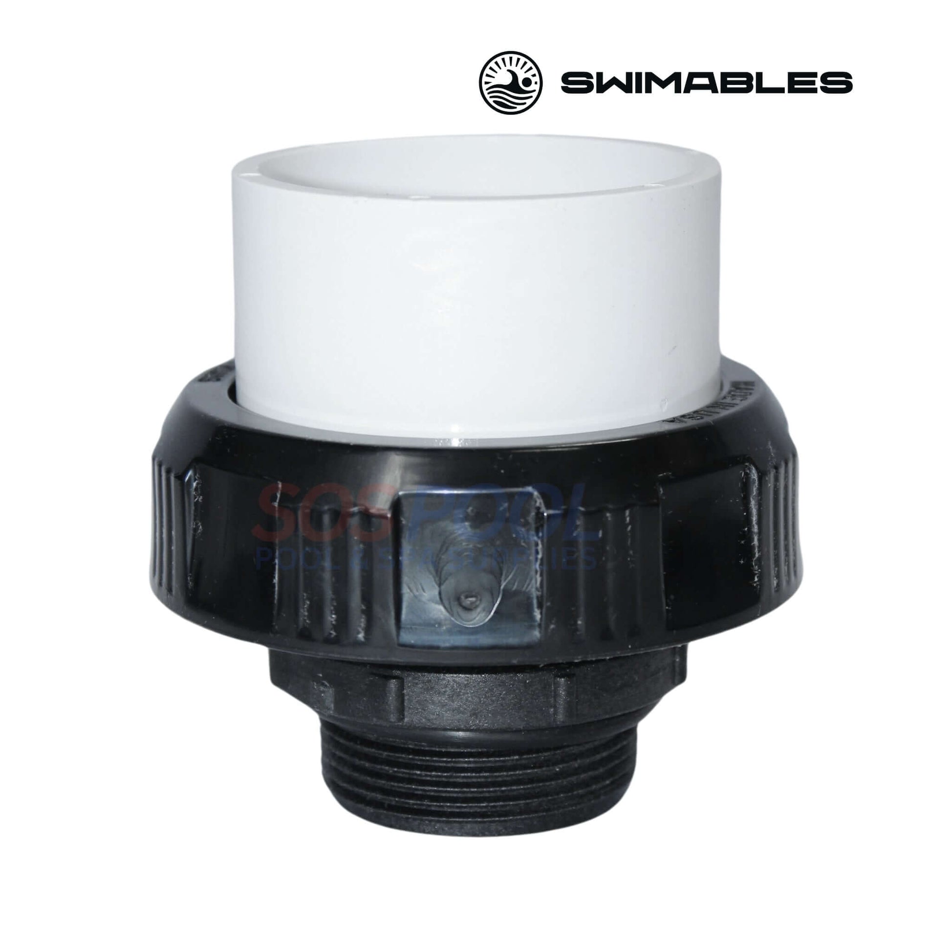 Swimables Hi Temp Union SW-30-217: 1.5" MIP x 2" Socket for pools and spas by SOS Pool.