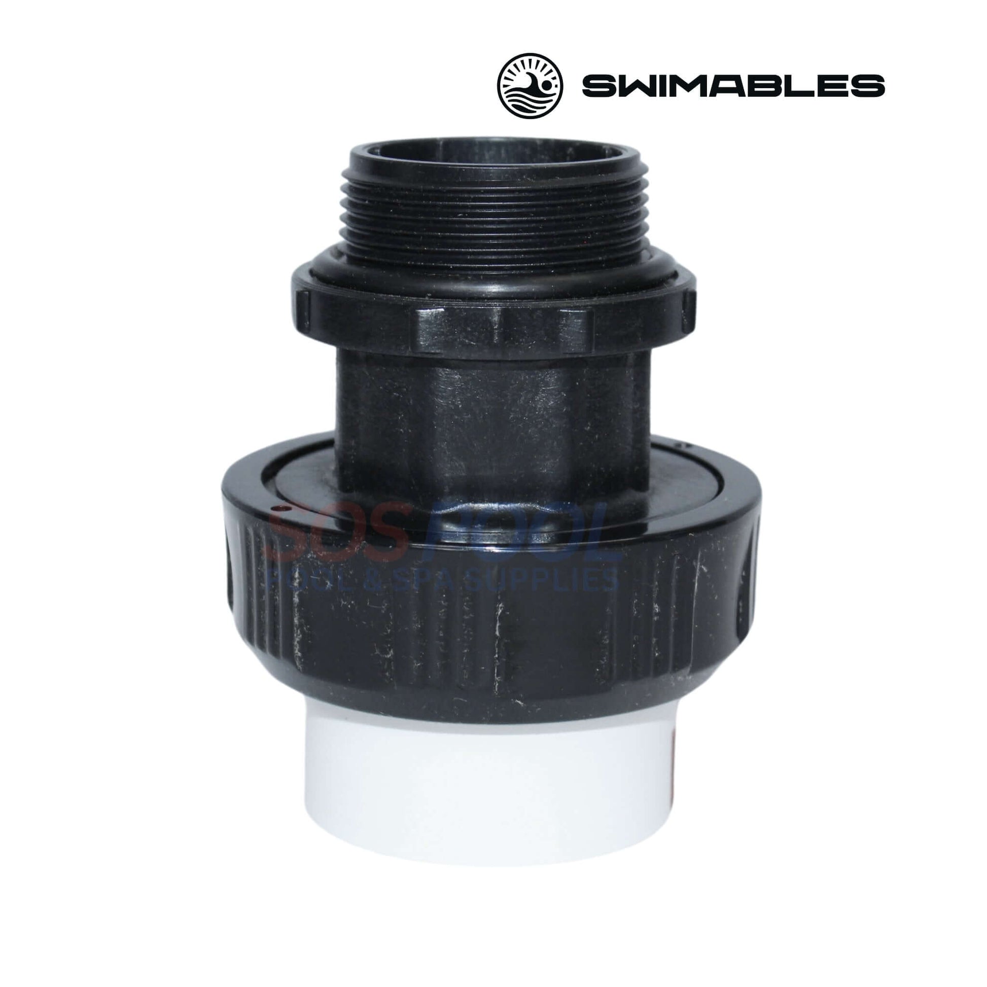 Swimables High Temp Union SW-30-315, 1.5" MIP x 1.5" Long Neck, Ideal for High-Temp Pool & Spa Applications | SOS Pool