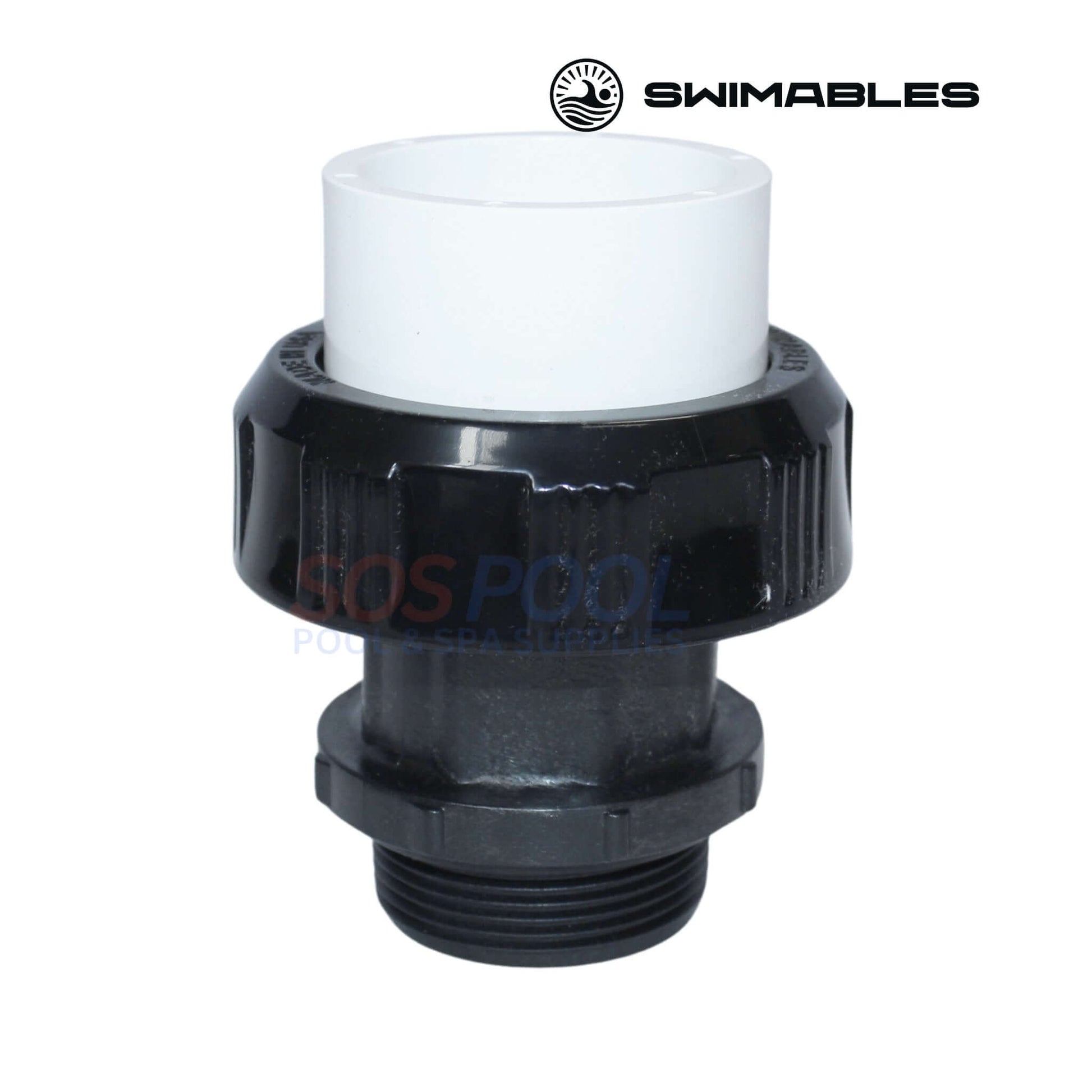 Swimables High Temp Union SW-30-315 | 1.5" MIP x 1.5" Long Neck | Durable for high-temp pool spa systems | SOS Pool