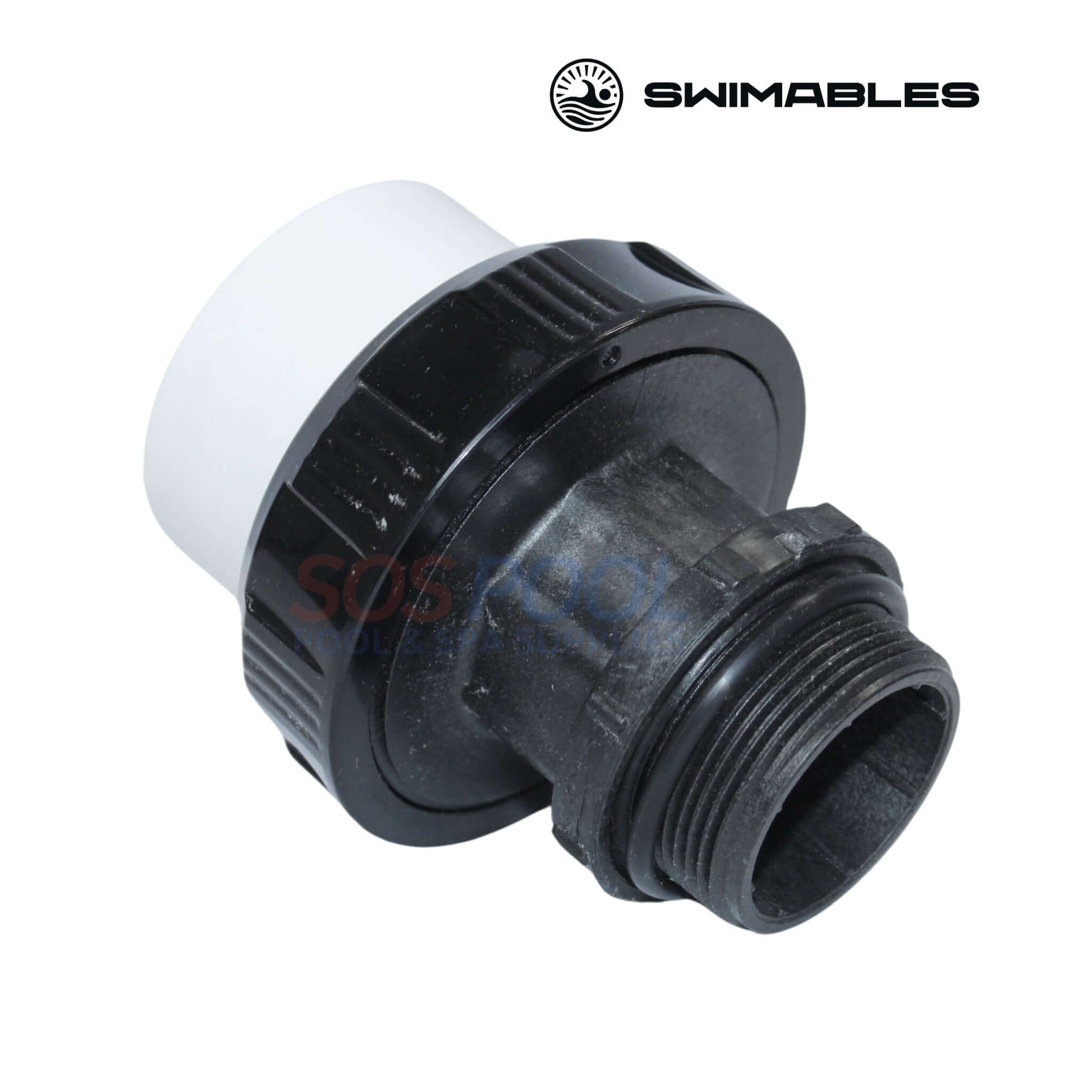 Swimables High Temp Union SW-30-317 with 1.5" MIP x 2" Socket for pool and spa systems by SOS Pool.