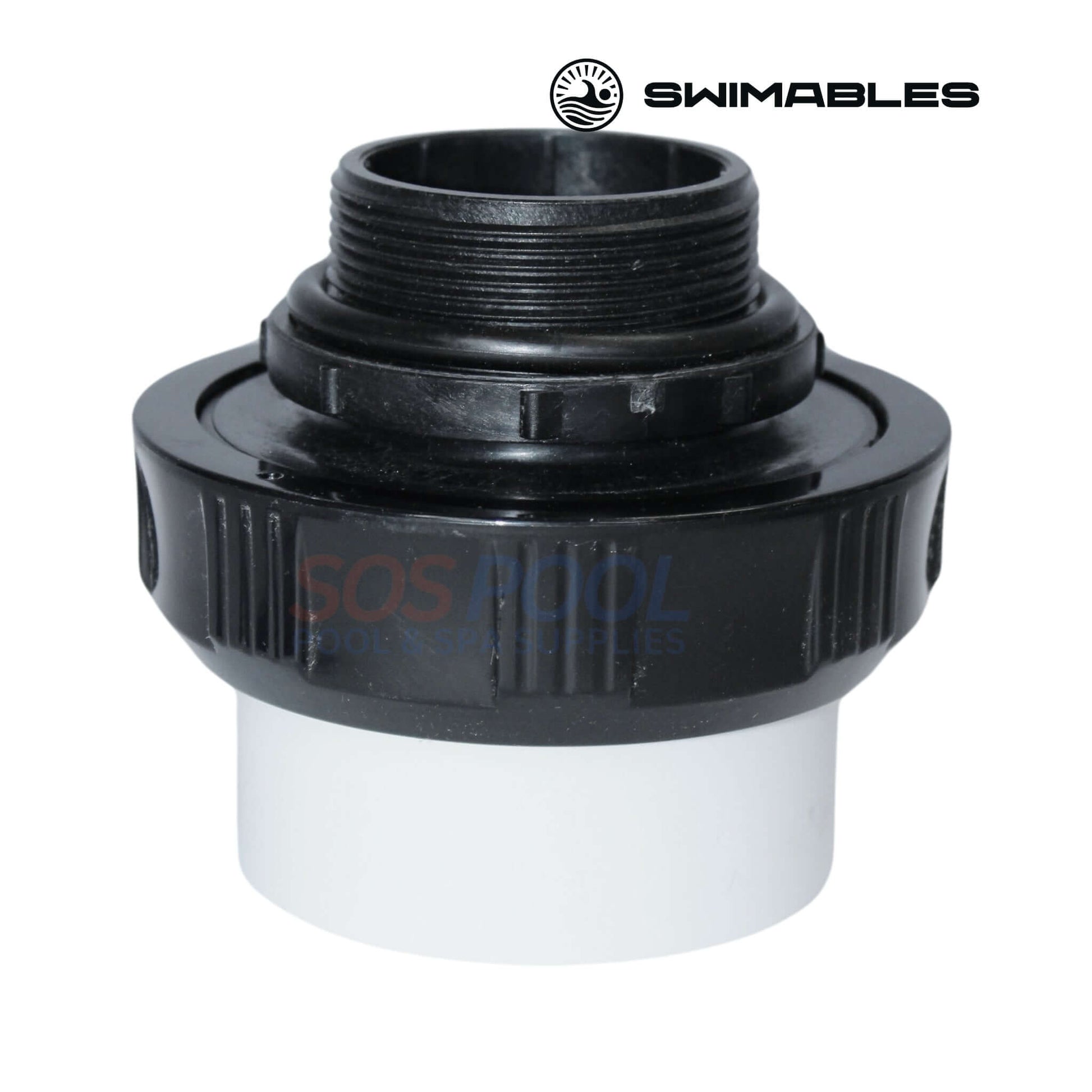 Swimables High Temp Union SW-30-322, 2" MIP x 2.5" Socket connection for pool systems, SOS Pool.