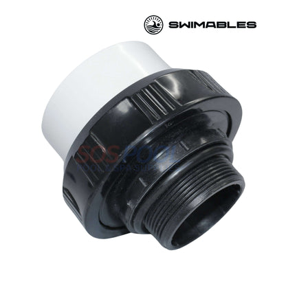 Swimables High Temp Union SW-30-322 with 2" MIP and 2.5" Socket for pool systems - SOS Pool