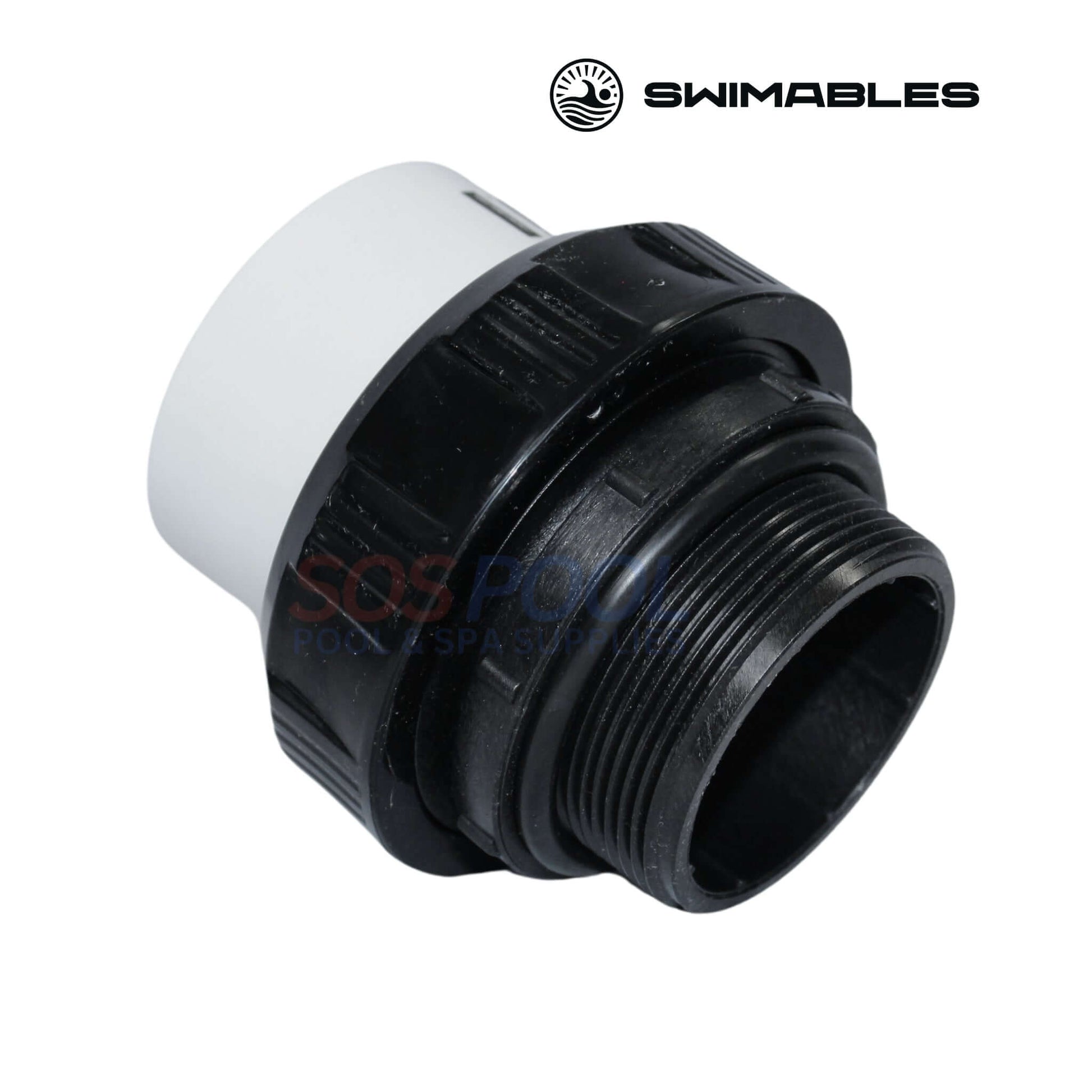 Swimables High Temp Union SW-30-220, 2" MIP x 2" Socket, ideal for high-temp pool applications, available at SOS Pool.