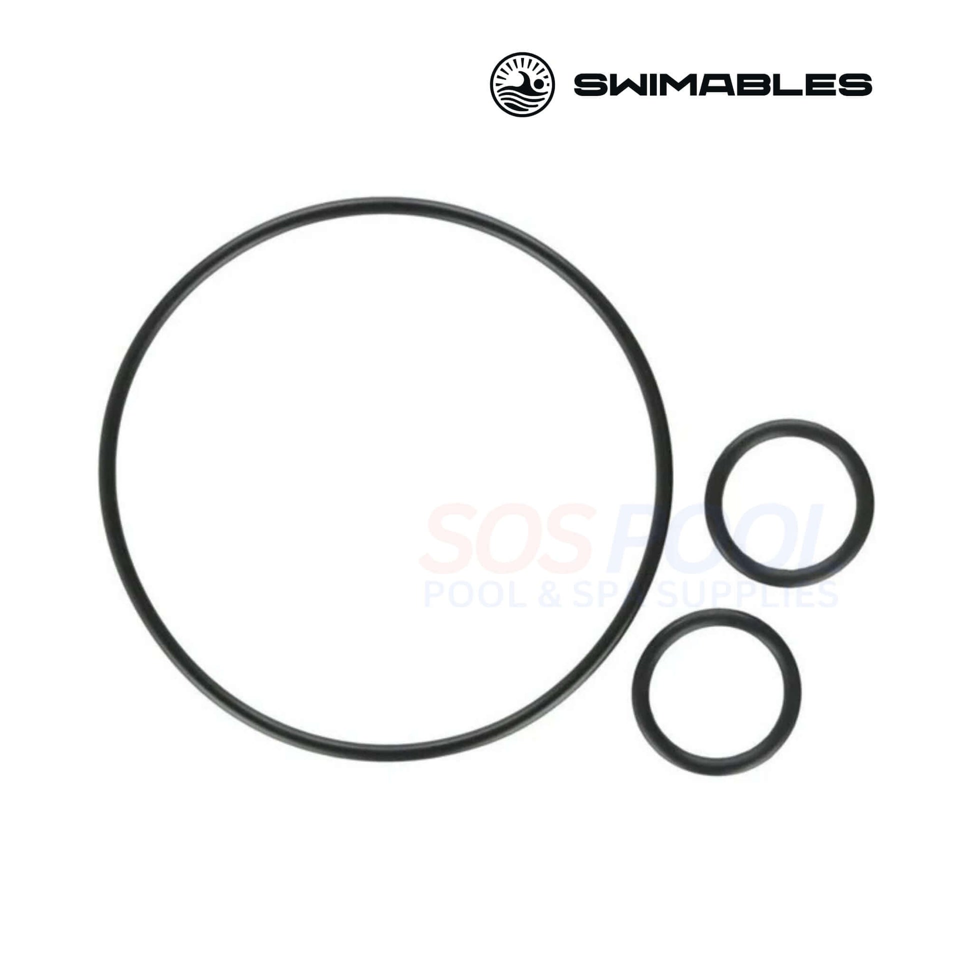 Swimables Jandy Valve O-Ring Kit | O-515KIT | SW-80-515, featuring O-rings for pool valve restoration, black elastomer material.