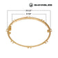 Swimables Mounting Brass Ring for Pentair Large Stainless Steel Niches | 79211600