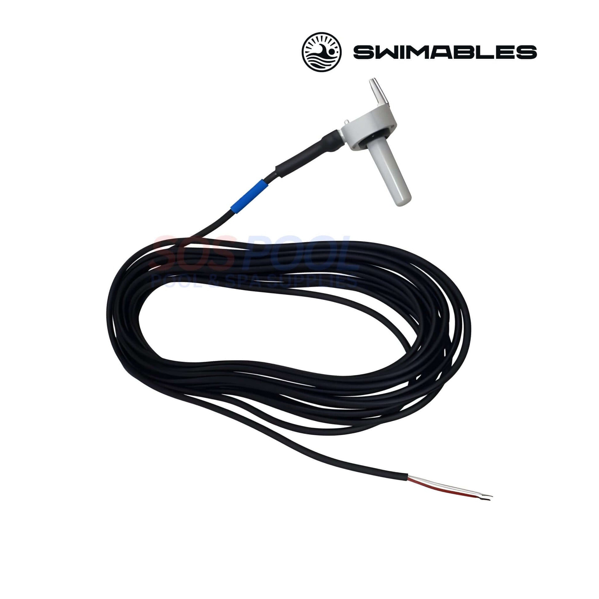 Swimables Pentair 20' Temperature Sensor | 520272 | SW-97-272 with black cable, designed for pool automation systems, SOS Pool supplies.