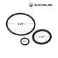 Swimables Pentair FNS Plus Push & Pull Backwash O-Ring Kit | SW-80-513 includes three durable O-rings for pool maintenance.