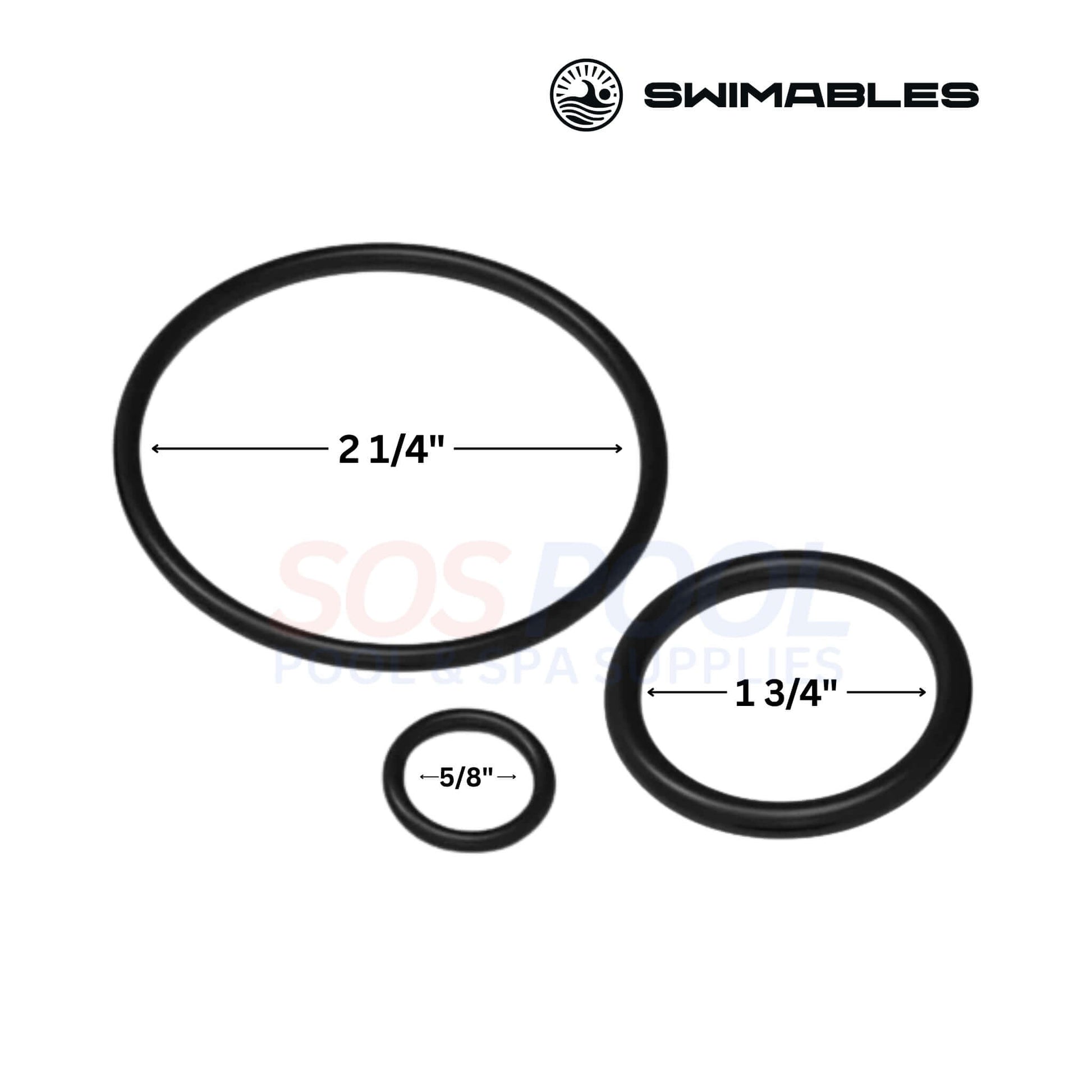 Swimables Pentair FNS Plus Push & Pull Backwash O-Ring Kit | SW-80-513 includes three durable O-rings for pool maintenance.