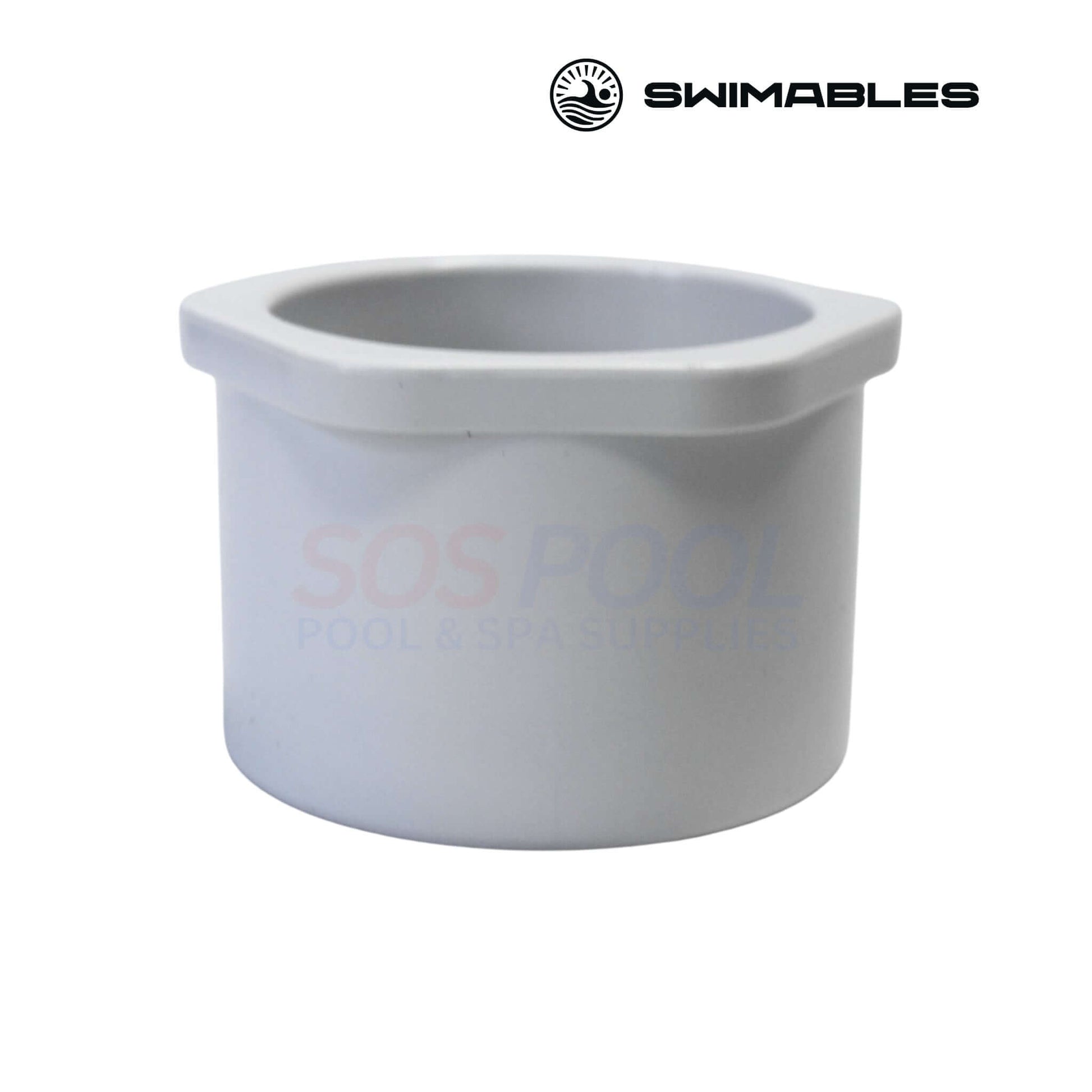 Swimables Pentair IntelliFlo3 2" x 2.5" Union Kit | 410028 | SW-21-028 union fitting in white plastic for pool supply installations.